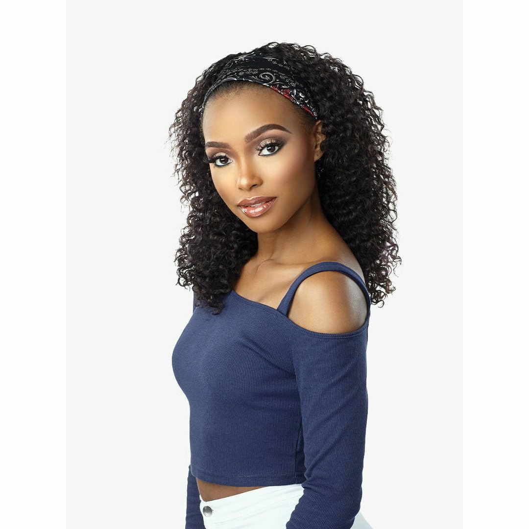 Sensationnel 100% Human Hair Wet & Wavy 12A Headband Wig - Bohemian 18"