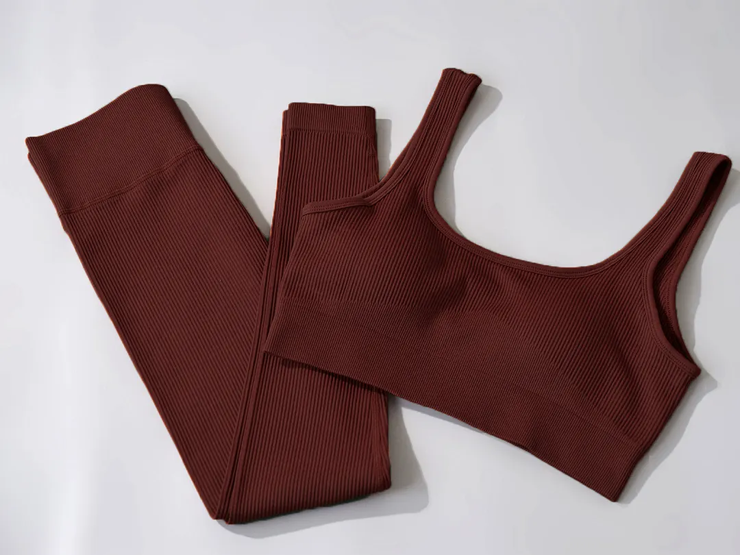 High quality workout sports bra and leggings set