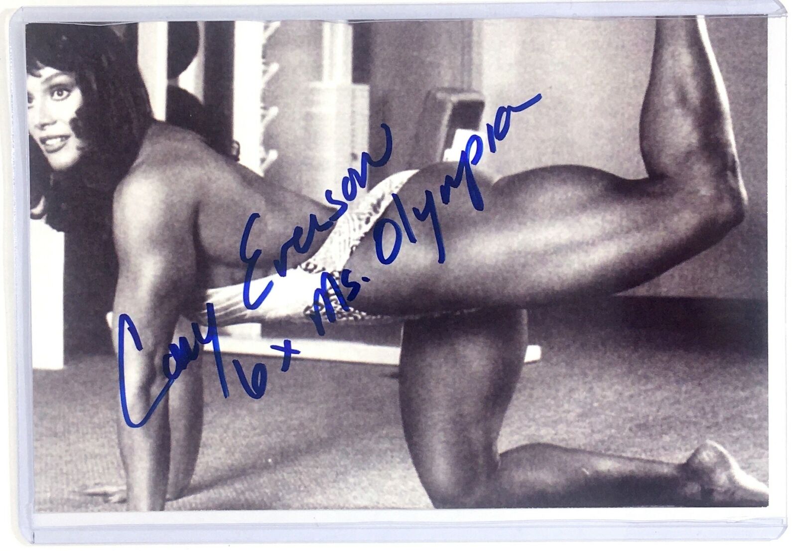 Cory Everson Signed 4x6 Photo Poster painting Female Bodybuilding Champion Actress Ms. Olympia