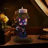 Black Cat DIY Diamond Art Painting Kits of Candle Holder for Home Decor Gift