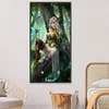 Diamond Painting-DIY Full Round Drill Forest Fairy(30x70cm)