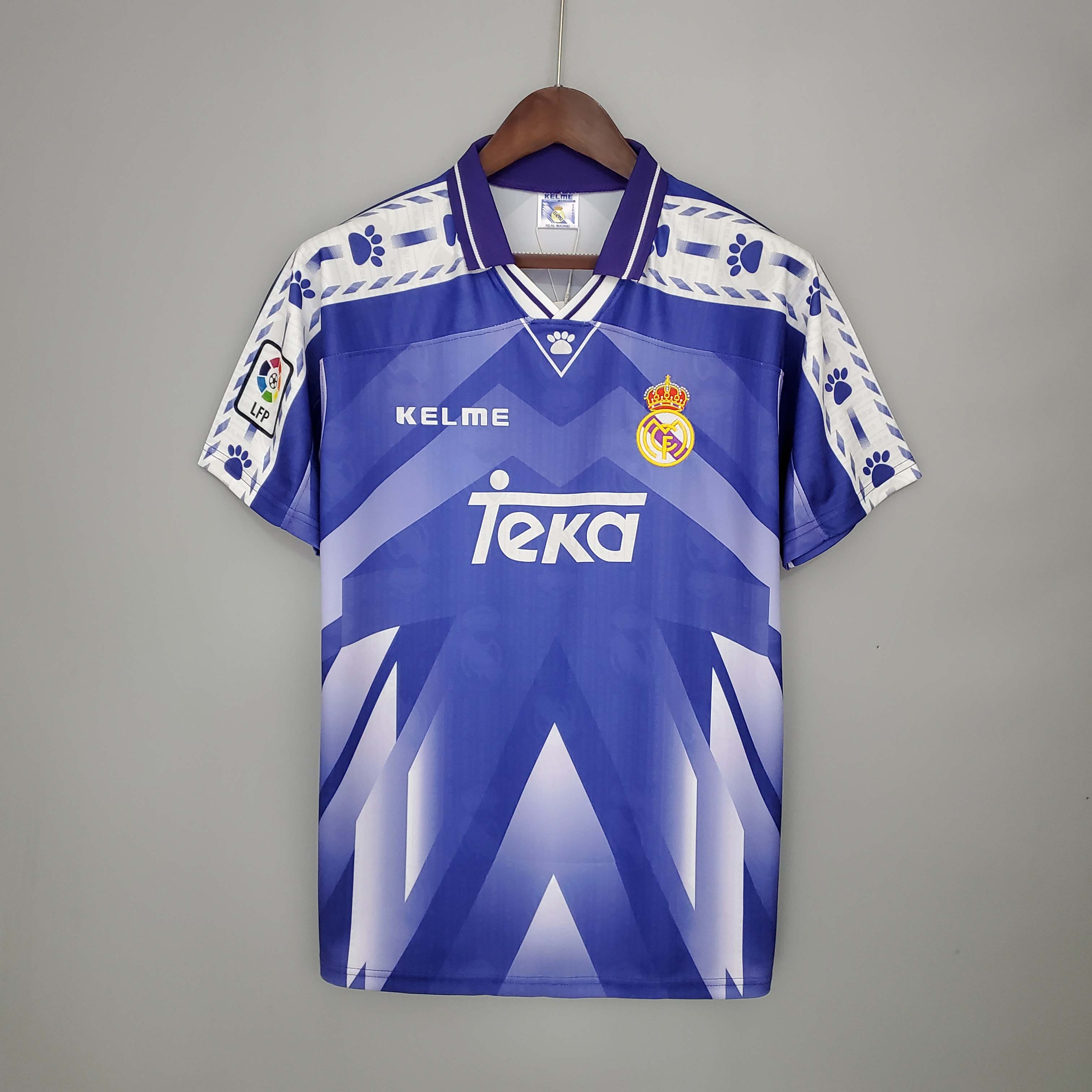 1996-1997 Retro Real Madrid Away Football Shirt 1:1 Thai Quality