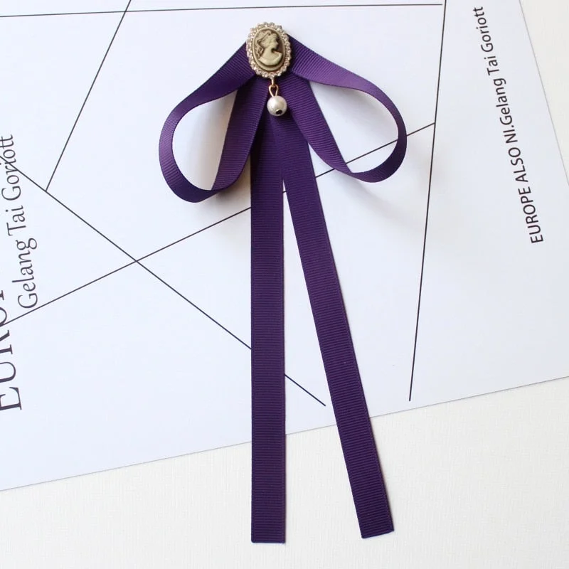 Hand-made Bow Tie Ladies Unisex Banking Stewardess Student Performs Career Korean White Shirt Black Bowtie Classic Trendy Gifts