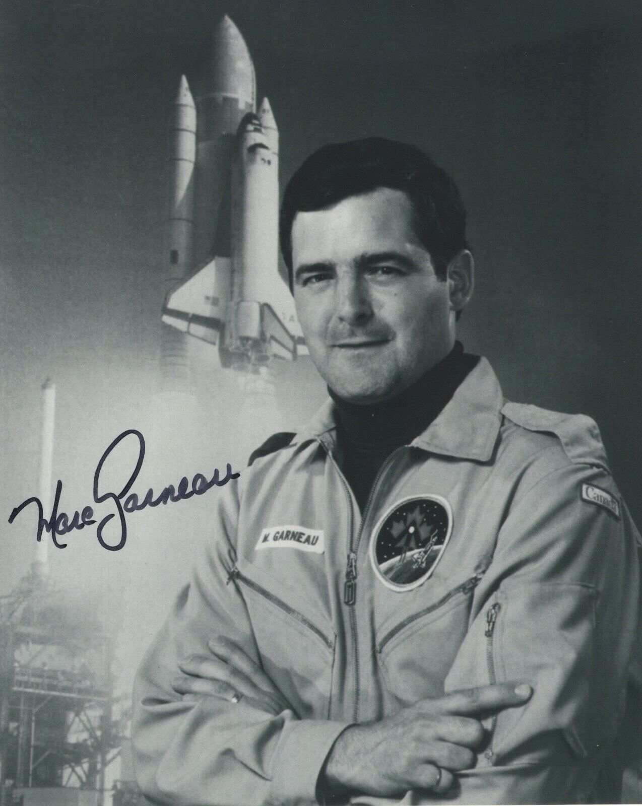 MARC GARNEAU SIGNED AUTOGRAPH SPACE NASA ASTRONAUT 8X10 Photo Poster painting #3