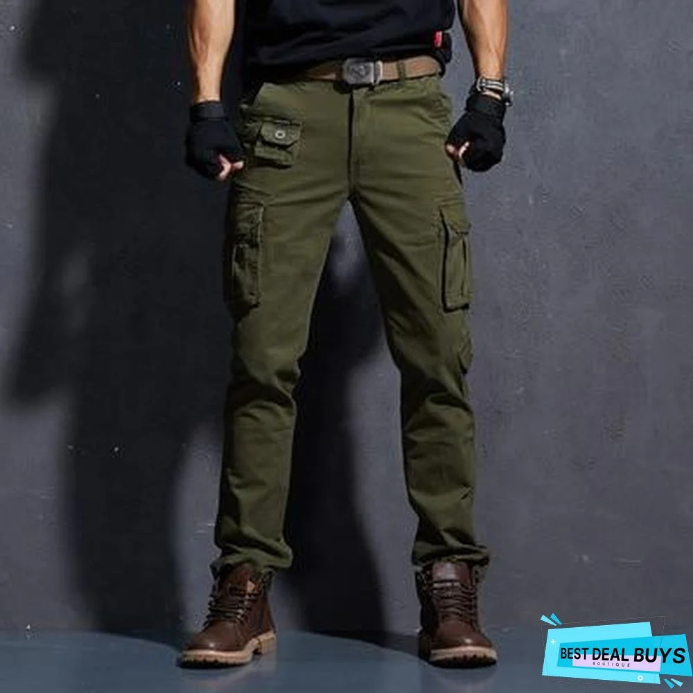 Men Casual Pants Military Tactical Camouflage Homme Slim Fit Cargo Pants