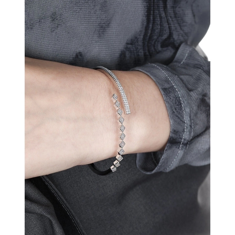 925 Sterling Silver Bangle Elegant Luxurious