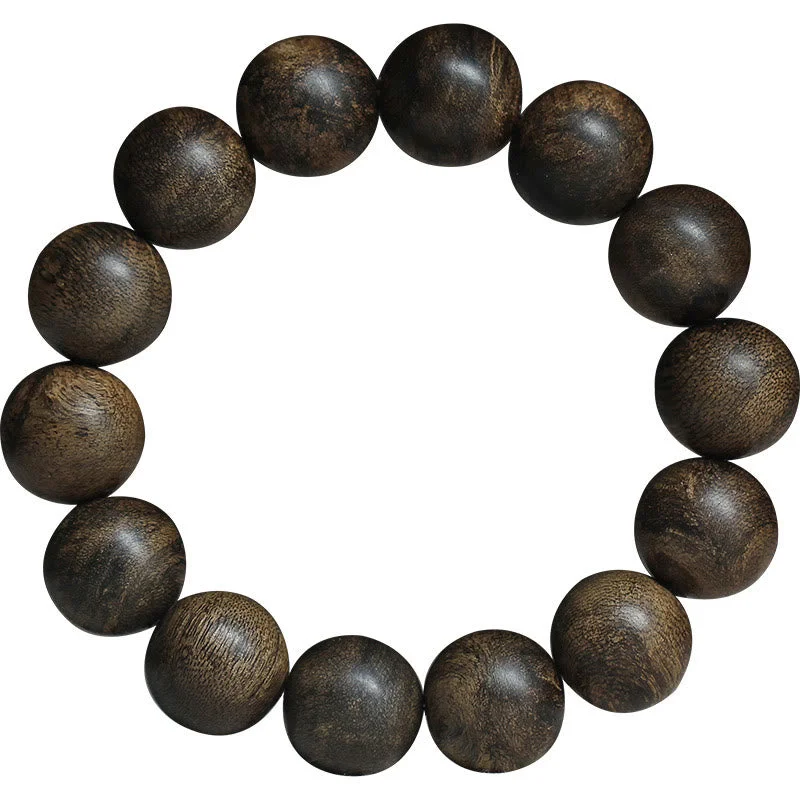 Nine Points Sinking Water Vietnam Hoi An Agarwood Peace Strength Beads Bracelet
