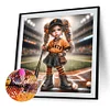 Peinture au diamant de perceuse ronde de baseball-40*40cm