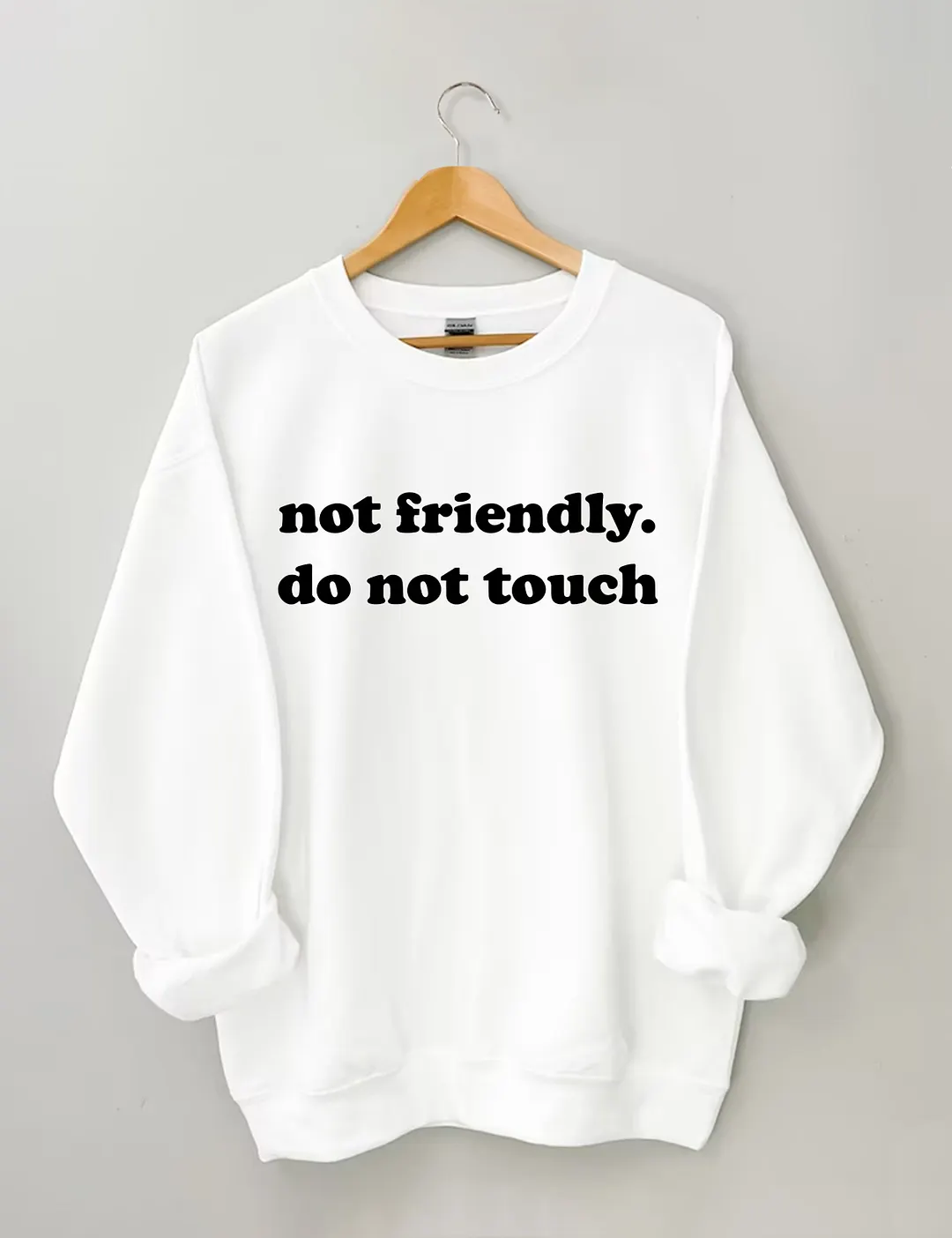 Not Friendly Do Not Touch Sweatshirt