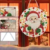 Cute Santa Claus 2D Flat DIY Diamond Painting Pendant 9.84x9.84in