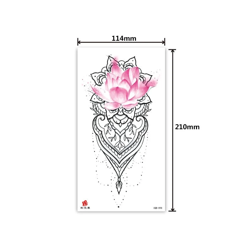 Half-arm waterproof tattoo stickers arm fierce wolf head animal arm lasting cross-border European and American tattoo stickers