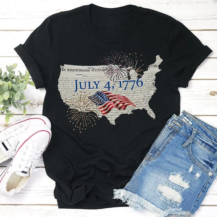 4th of July T-shirt Tee -