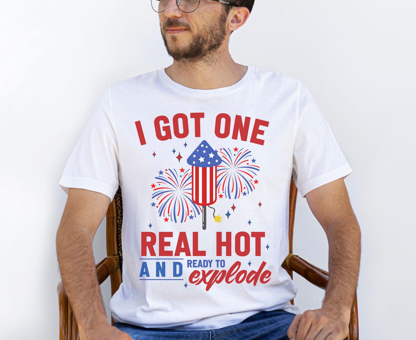 Loveyoufancy Funny Couples Matching Fourth of July Shirts, Adult Humor 4th of July Shirts for Couples