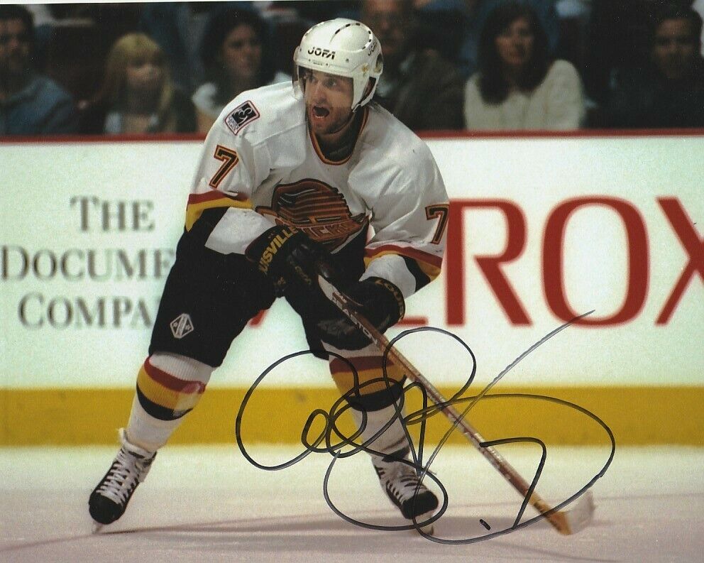 CLIFF RONNING SIGNED VANCOUVER CANUCKS 8x10 Photo Poster painting #2 Autograph EXACT PROOF!