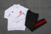 2023/2024 Manchester United Long Zipped Jacket White Football Shirt 1:1 Thai Quality Set