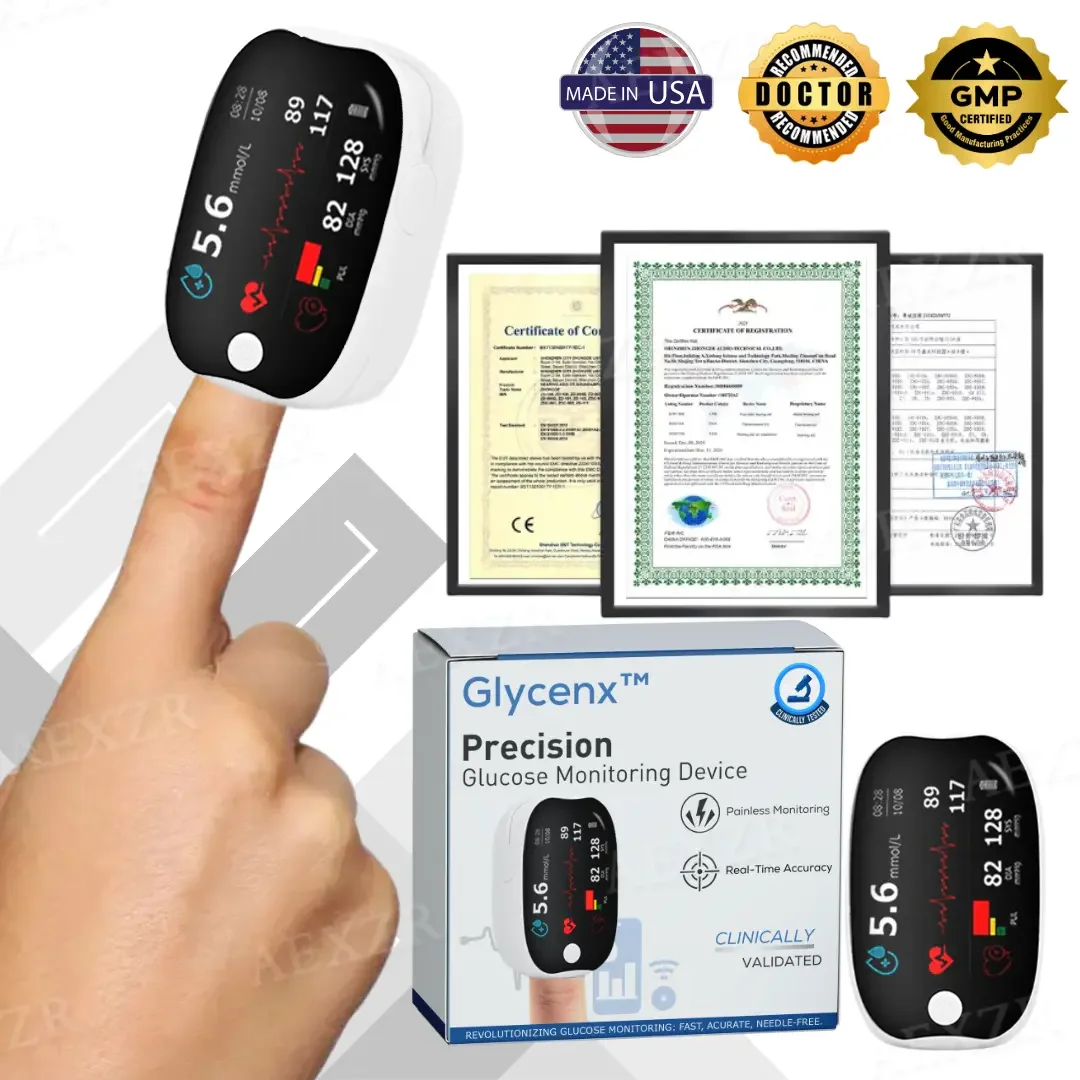 	Glycenx&trade; Precision Glucose Monitoring Device 𝐀𝐜𝐜𝐮𝐫𝐚𝐭𝐞 𝐦𝐞𝐚𝐬𝐮𝐫𝐞𝐦𝐞𝐧𝐭