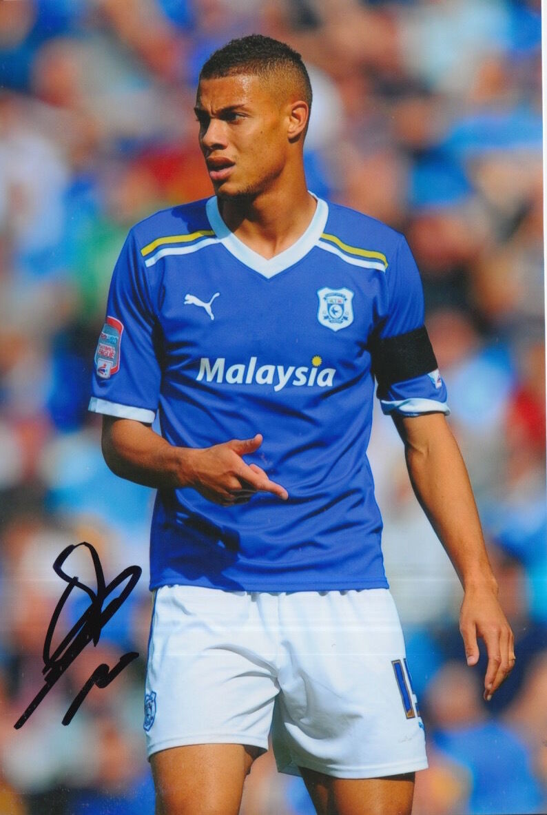 CARDIFF CITY HAND SIGNED RUDY GESTEDE 6X4 Photo Poster painting 1.