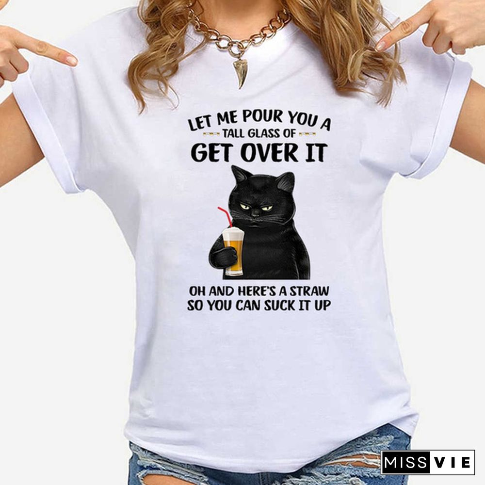 Fashion New Cat T-Shirt Men And Women Cartoon T-Shirt Harajuku Streetwear T-Shirt Casual Tops Tees