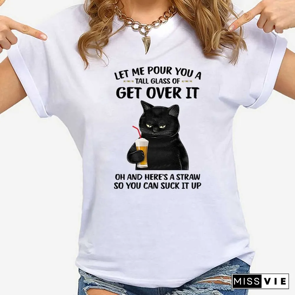 Fashion New Cat T-Shirt Men And Women Cartoon T-Shirt Harajuku Streetwear T-Shirt Casual Tops Tees