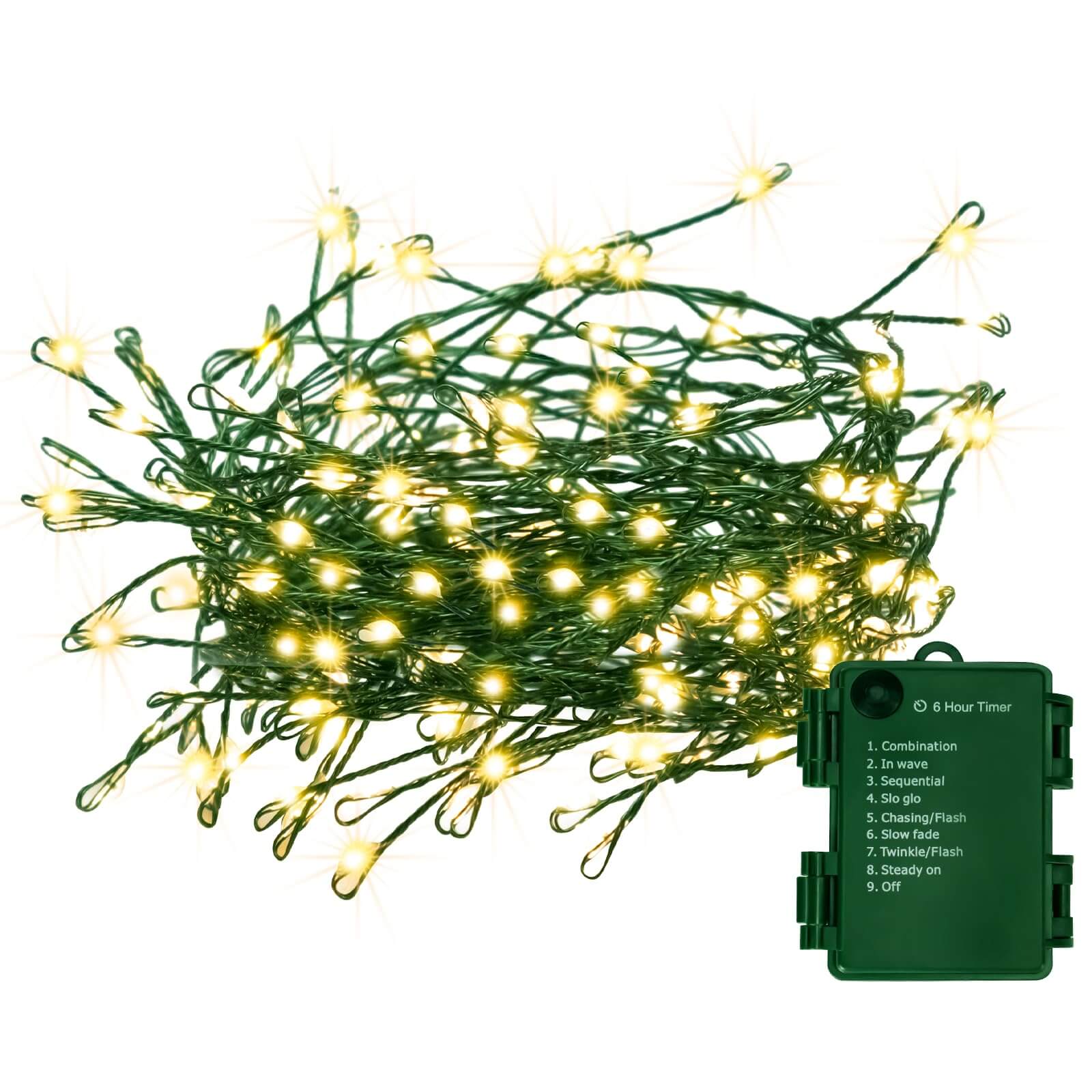 19.7&rdquo; Battery Operated Christmas Fairy Lights