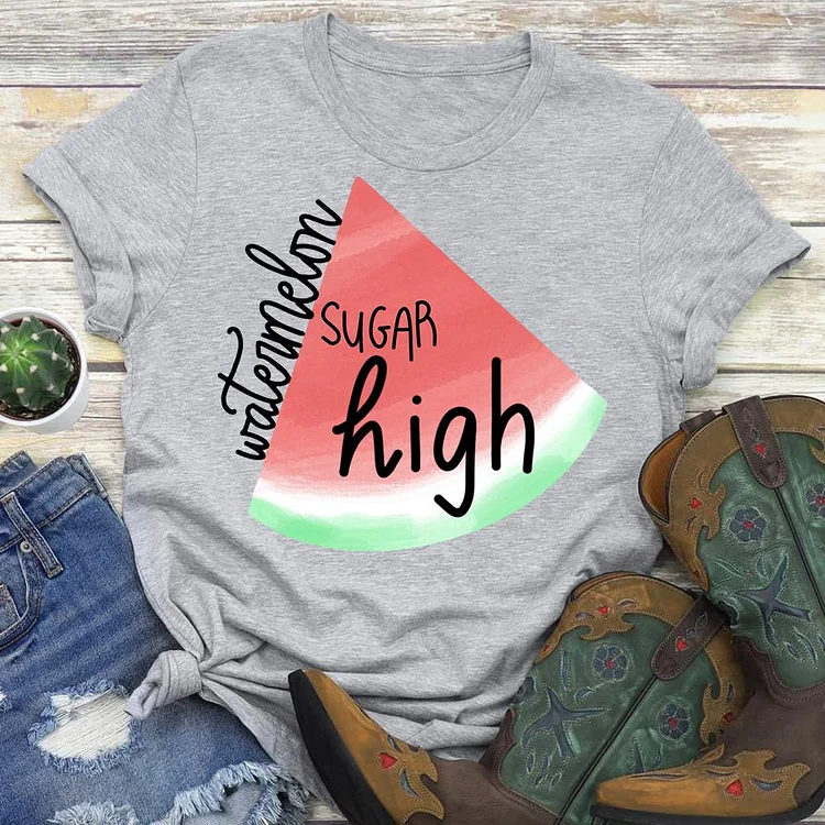 watermelon Sugar high Funny Fruit T-shirt Tee -02704-Annaletters