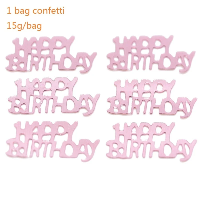 Rose Gold 21st Birthday Party Decoration Happy Birthday Balloons Banner Popcorn Boxes Garland for 21 Years Old Party Supplies