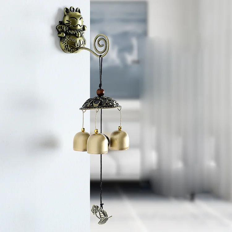 Olivenorma Retro Metal Wall Mounted Magnet Doorbell Wind Chime