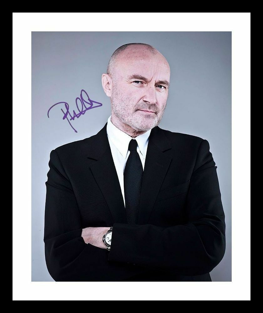 Phil Collins Autograph Signed & Framed Photo Poster painting 2