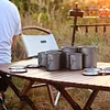 Outdoor titanium cup pure titanium water cup camping portable tea cup coffee cup titanium alloy folding mug