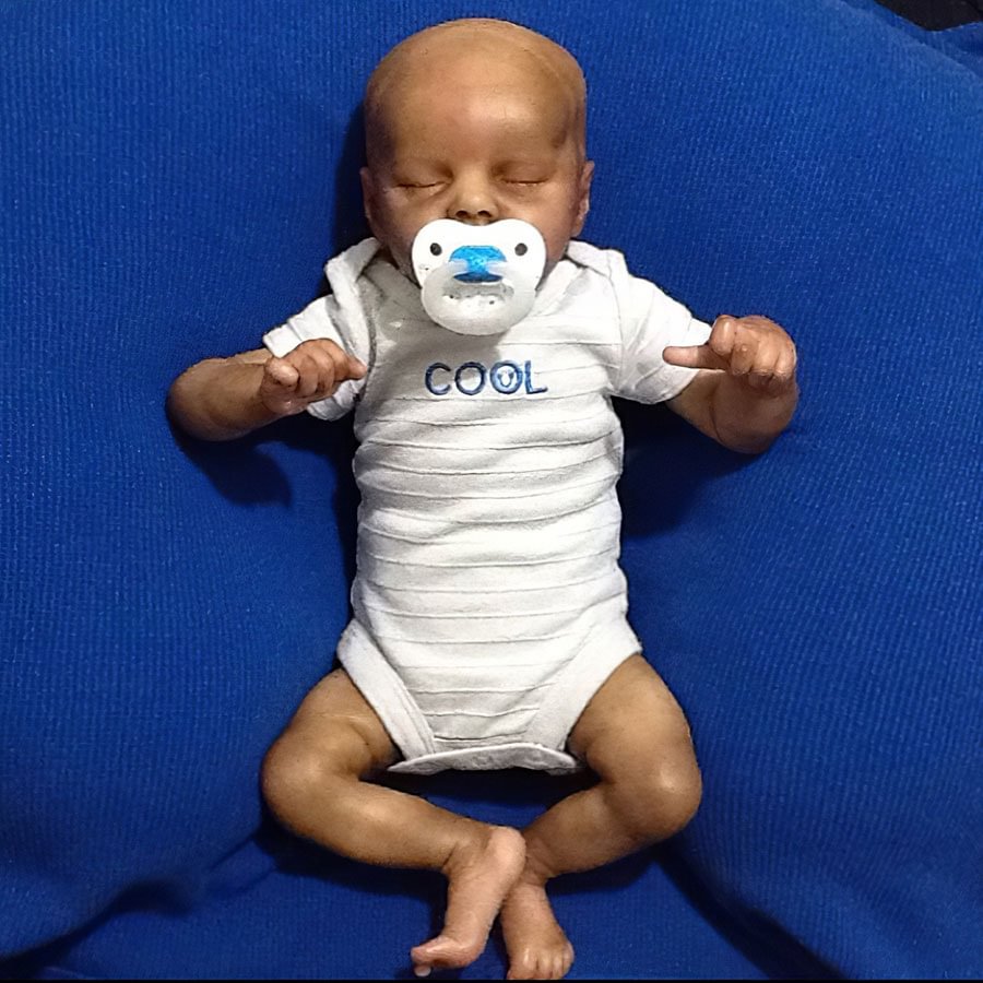 [Special Offer Reborn Mini Doll] 12'' Realistic vincent Reborn Baby Doll Afrcian American Boy Declan