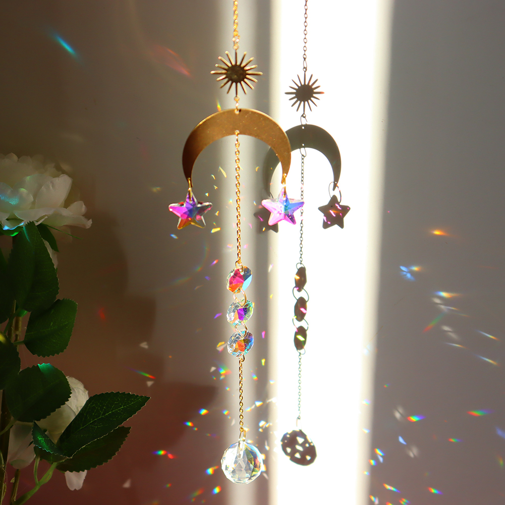 

Moon Sun Star - Art Crystal Suncatcher, 501 Original