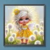 Kit d&rsquo;art diamant&eacute; partiel Angel Girl en forme sp&eacute;ciale de 5d &agrave; la maison, 30x30cm
