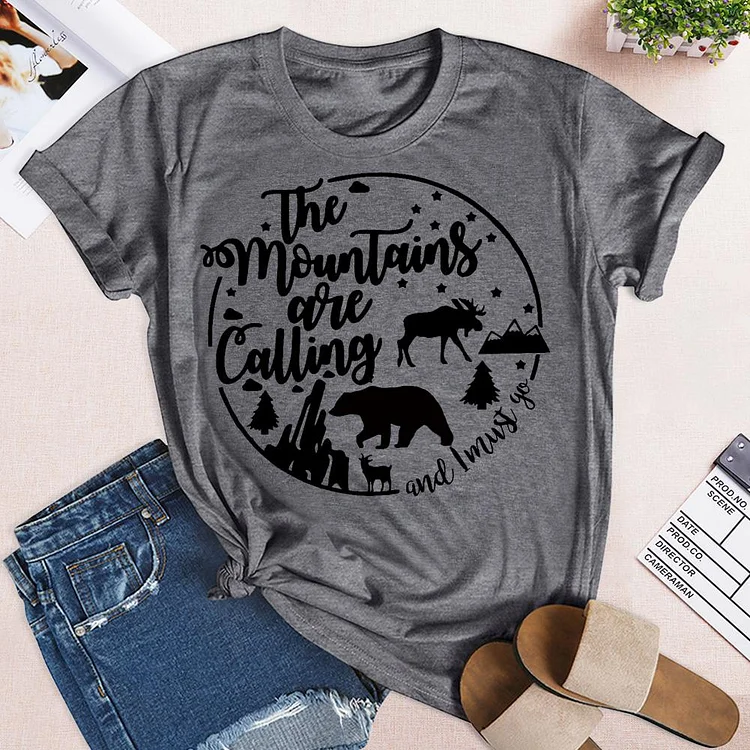 The Mountains are Calling T-Shirt-05257-Annaletters