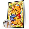 Winnie Pooh Glass Painting-Paint by Numbers Acrylic Painting 30*40CM
