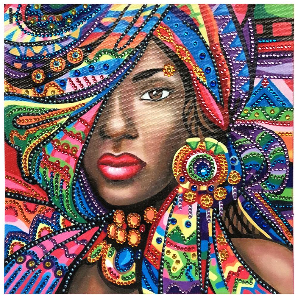 

30*30CM - Special Shaped Diamond Painting - Black Beauty, 501 Original