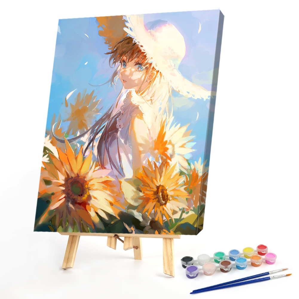 

40*50CM - Paint By Numbers - Anime Girl, 501 Original