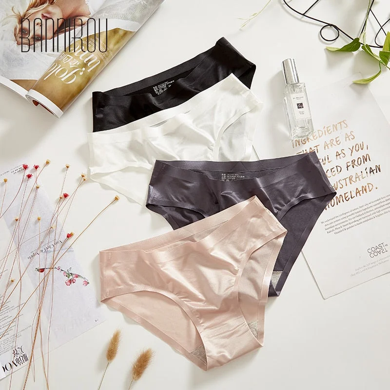 BANNIROU Sports Seamless Briefs Woman Underwear Seamless Female Panties Lingerie For Woman Underwear Wholesale 1 Pcs 2020