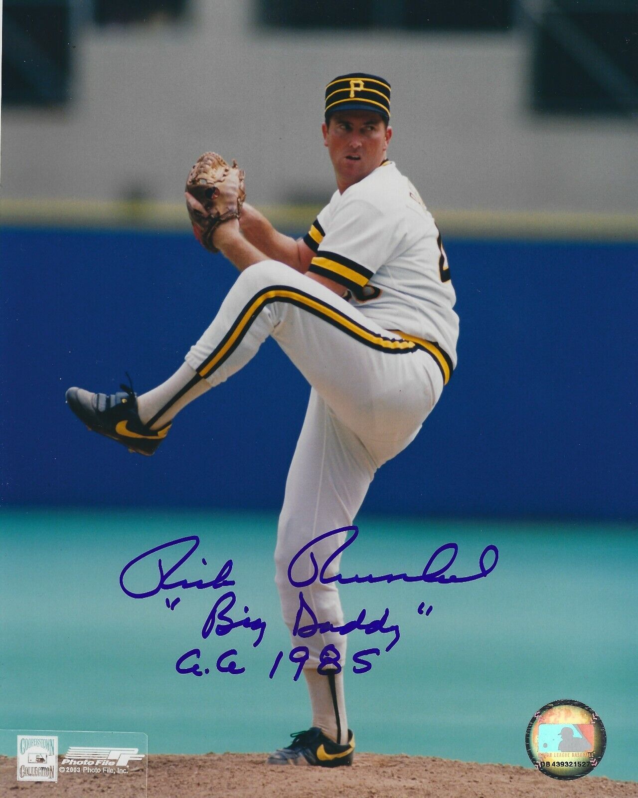 Autographed 8x10 RICK REUSCHEL Big Daddy GG 85