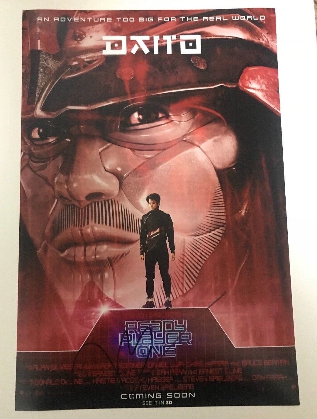 * WIN MORISAKI * signed autographed 12x18 poster * READY PLAYER ONE * DAITO * 1