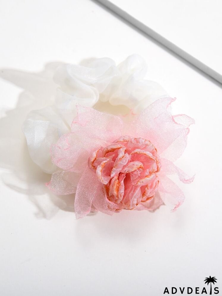 Flower Decor Hair Tie