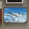 Avion - Panneaux en &eacute;tain m&eacute;tallique(20*30cm/30*40cm) - Garage