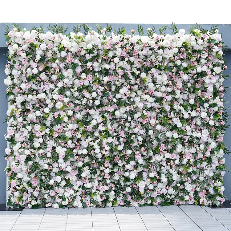A7773 Willow leaf Roll Up Cloth 5D Flower Wall Arrangement Wedding Backdrop Decor