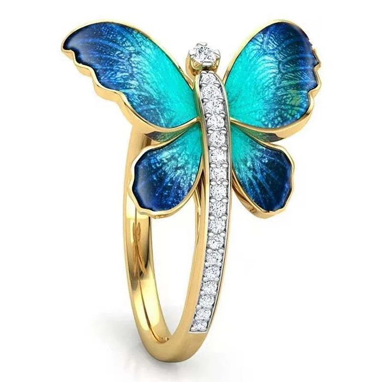 Butterfly Ring Personality Ring VangoghDress