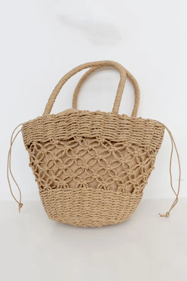 Ins Style Retro Hollow Straw Bag