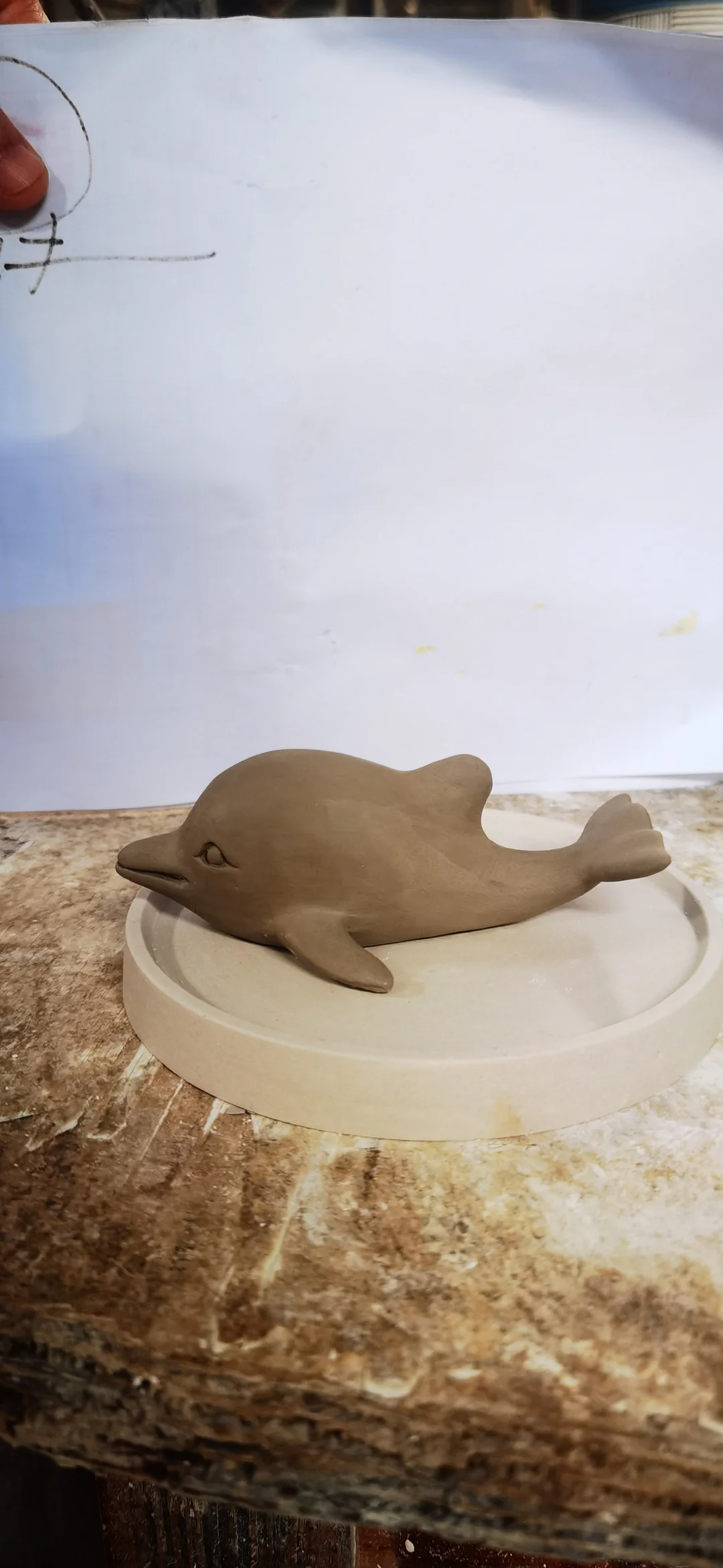 2 Dolphin Porcelain Toilet Bolt Covers 