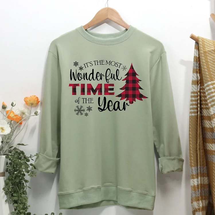 It's the most wonderful time of the year  Christmas Women Casual Sweatshirt