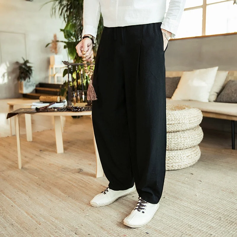 Streetwear Men's Joggers Sweatpants Loose Men Harem Pants Harajuku Style Ankle-Length Trousers Woman Wied Leg Pants Big Size 5XL