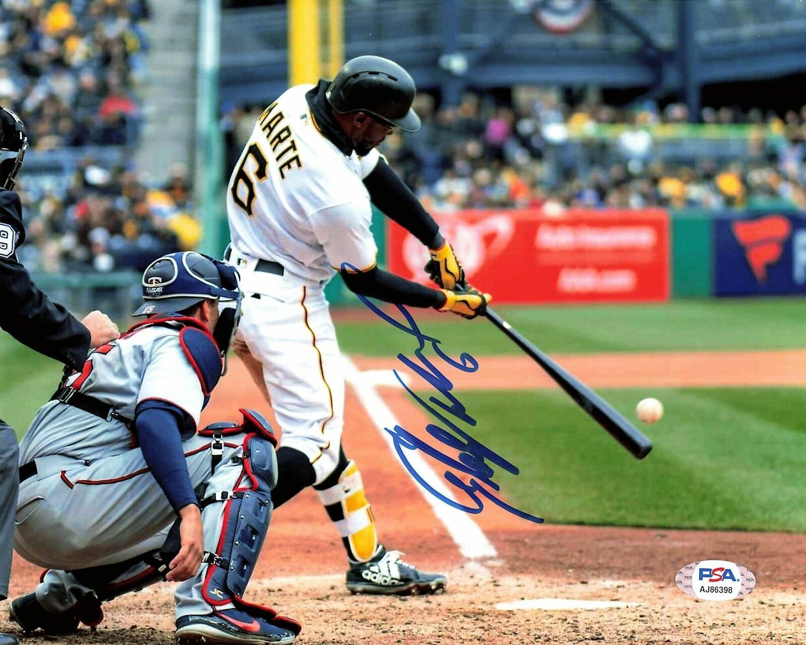 STARLING MARTE signed 8x10 Photo Poster painting PSA/DNA Pittsburgh Pirates Autographed