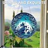 2D Flat DIY Hanging Diamond Art Kits Rhinestone Home Window Pendants (Girl)