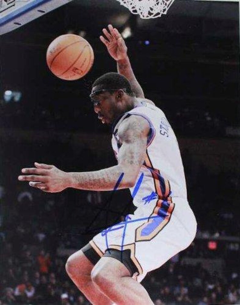 Amare Stoudemire Autographed 11x14 Photo Poster painting - New York Knicks